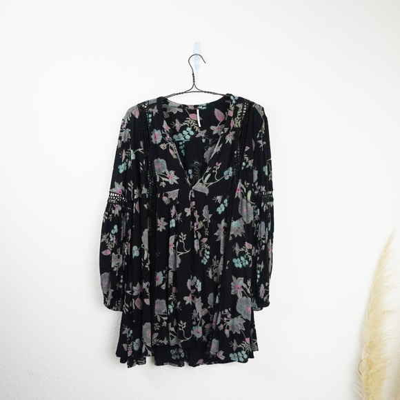 Free People Just the Two Of Us floral print tunic - Picture 2 of 8